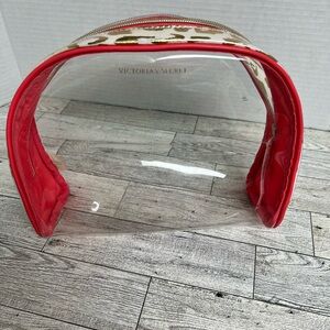 Victoria's Secret Clear animal print Makeup Bag New with tag